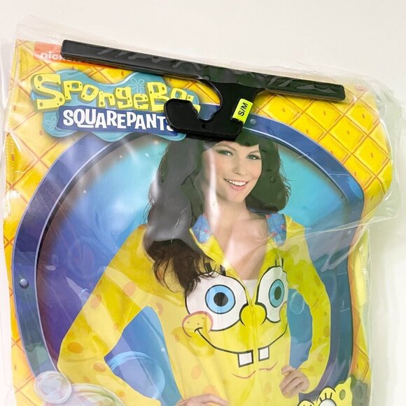 Spongebob Squarepants Hoodie Zip up Hooded Sweatshirt SpongeBob Adult S/M - Picture 3 of 8